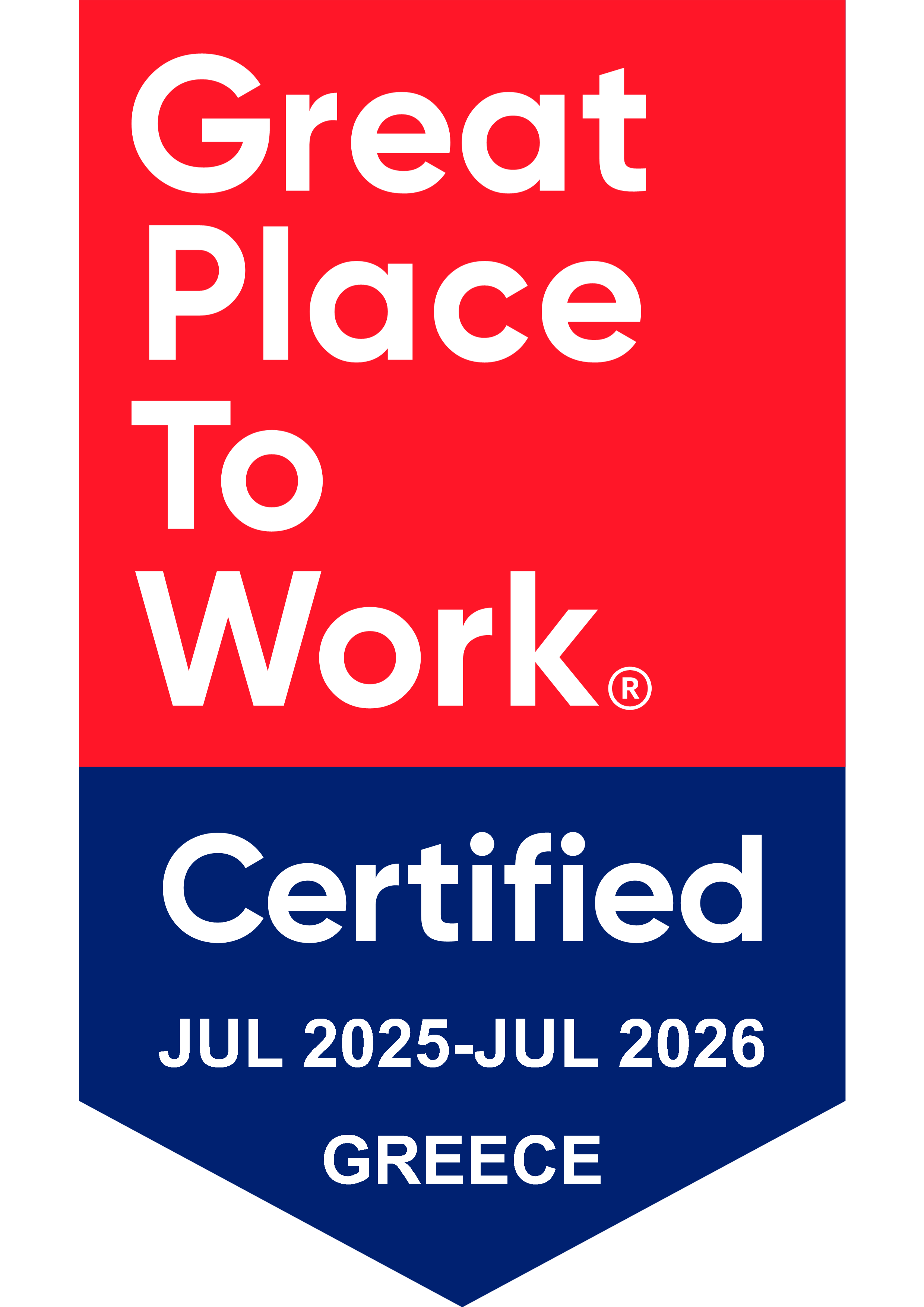 Great Places to Work certified badge